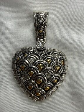 Vintage Swarovski heart shaped pendant